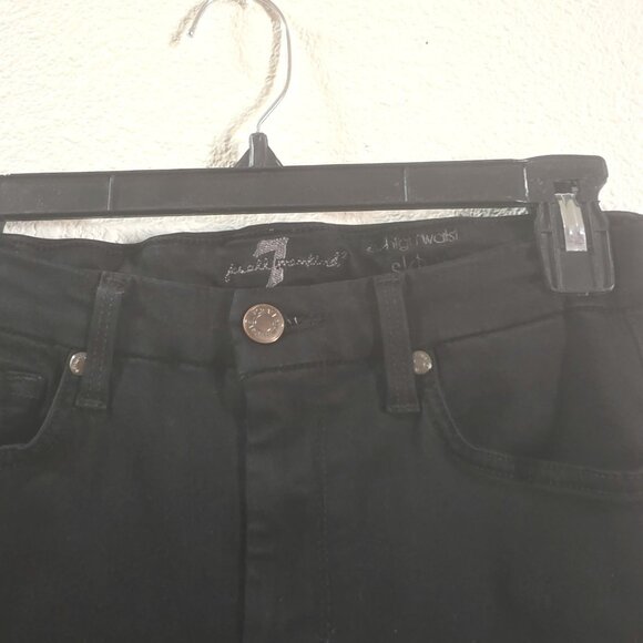 For All Mankind Black Skinny Jeans Size 27 - - Picture 3 of 5
